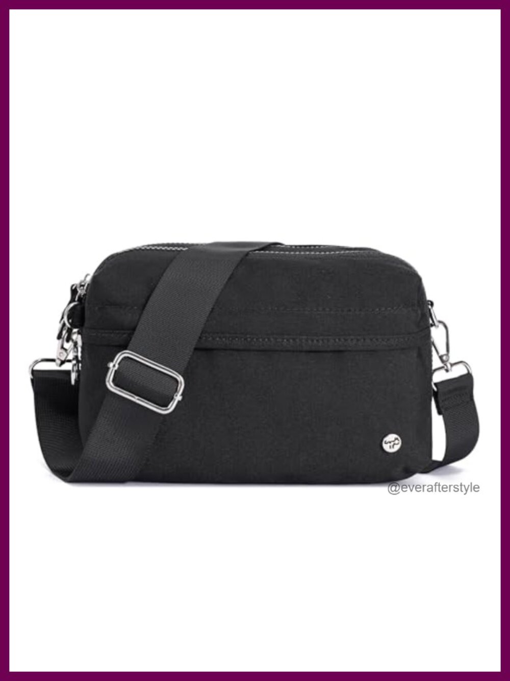 Anti Theft Nylon Crossbody Bag RFID Blocking Travel Purse